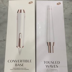 T3 interchangeable power base and tousled waves 1 1/4-3/4 tapered barrel